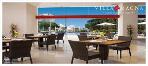 Restaurante con vista a la alberca Condominio Villa Magna en Nuevo Vallarta