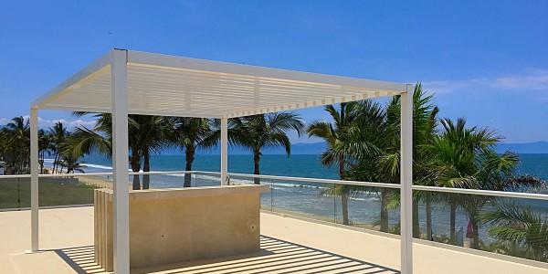 Terraza penthouse en venta Condominio Península en Nuevo Vallarta Nayarit