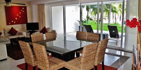 Dinning area Villa-Magna Ground floor Condominium Beach front Nuevo Vallarta